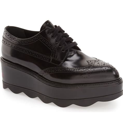 prada platform oxfords